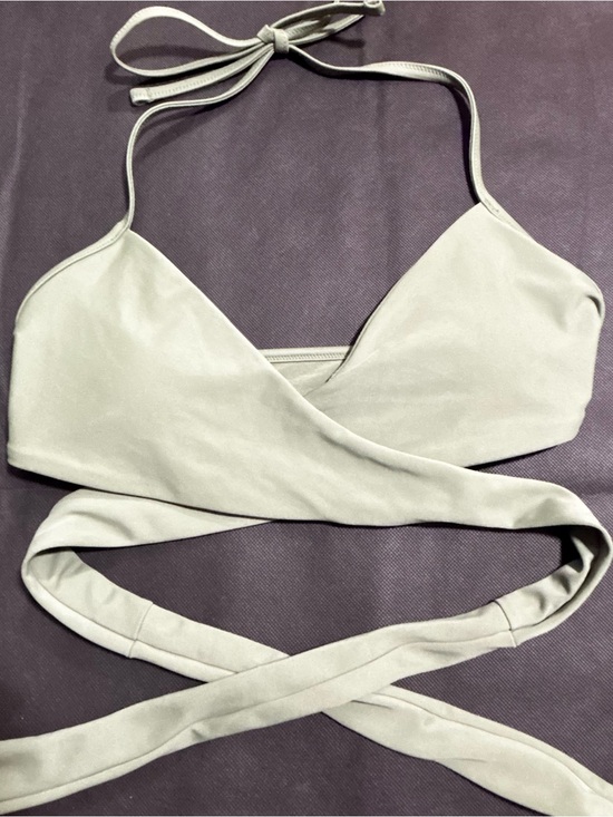 aerie Other - Aerie Wrap Bikini Top Olive Green Size Small